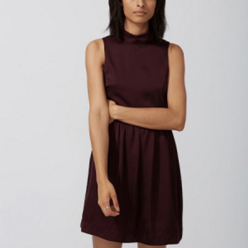 Frank & Oak Burgundy Dress